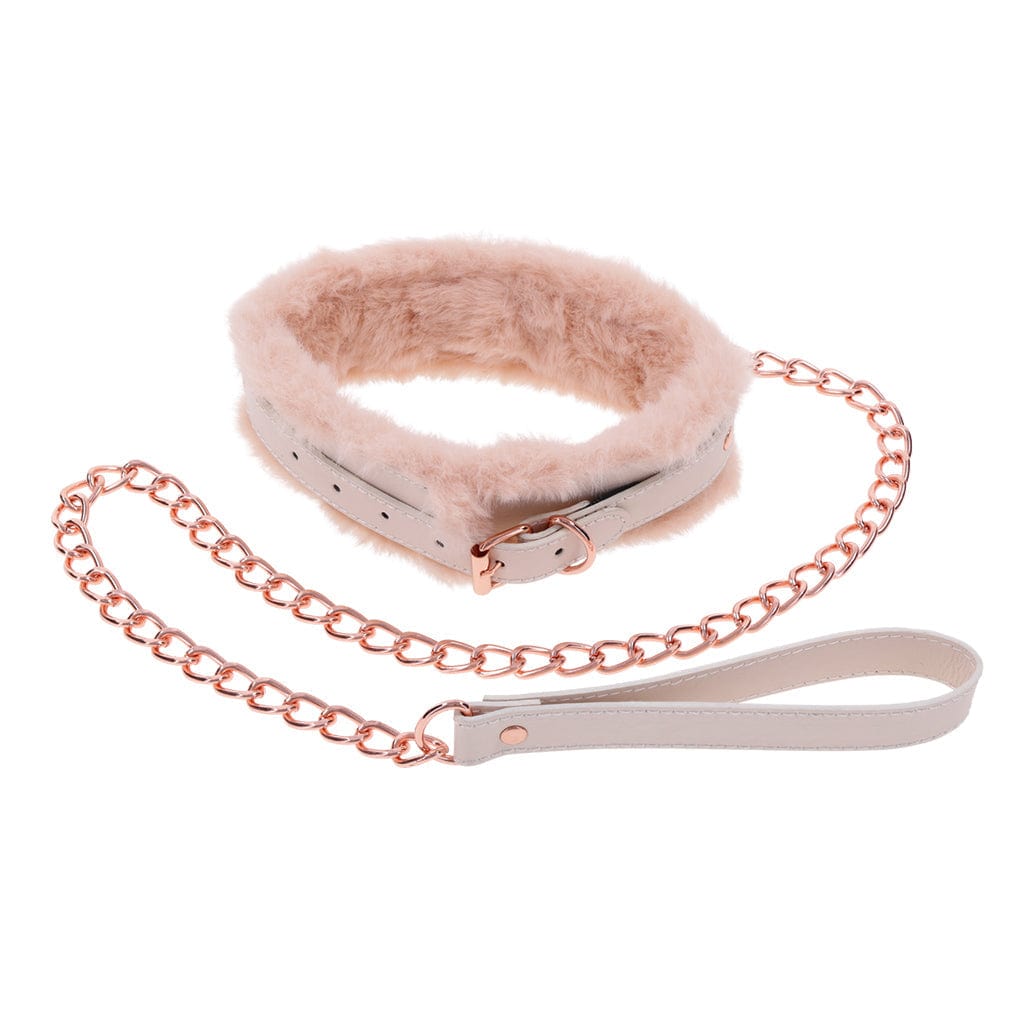 Sportsheets BDSM Sportsheets Sex & Mischief Peaches ‘n CreaMe Fur Collar & Leash