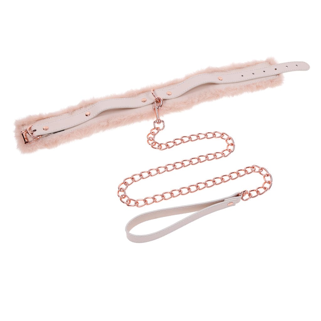 Sportsheets BDSM Sportsheets Sex & Mischief Peaches ‘n CreaMe Fur Collar & Leash