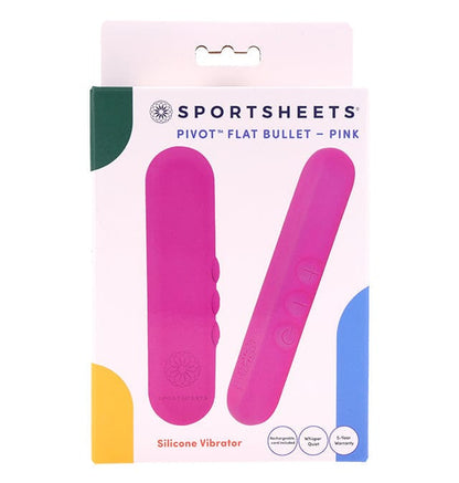 Sportsheets Vibrators Pink Sportsheets Pivot Flat Bullet