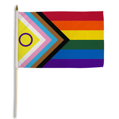 Flags Importer 12" x 18" Inclusive Pride Stick Flag - XOXTOYS