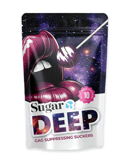 Sugar Splash Novelties & Parties Bag of 10 Sugar Splash Deep Gag Suppressing Suckers