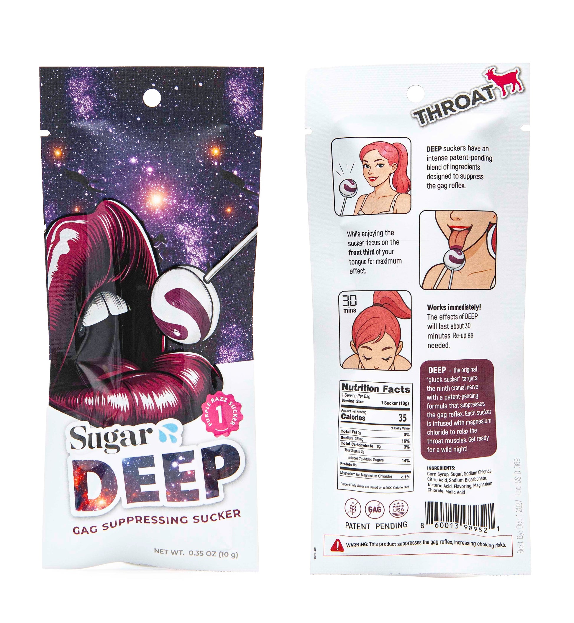 Sugar Splash Novelties & Parties Sugar Splash Deep Gag Suppressing Suckers