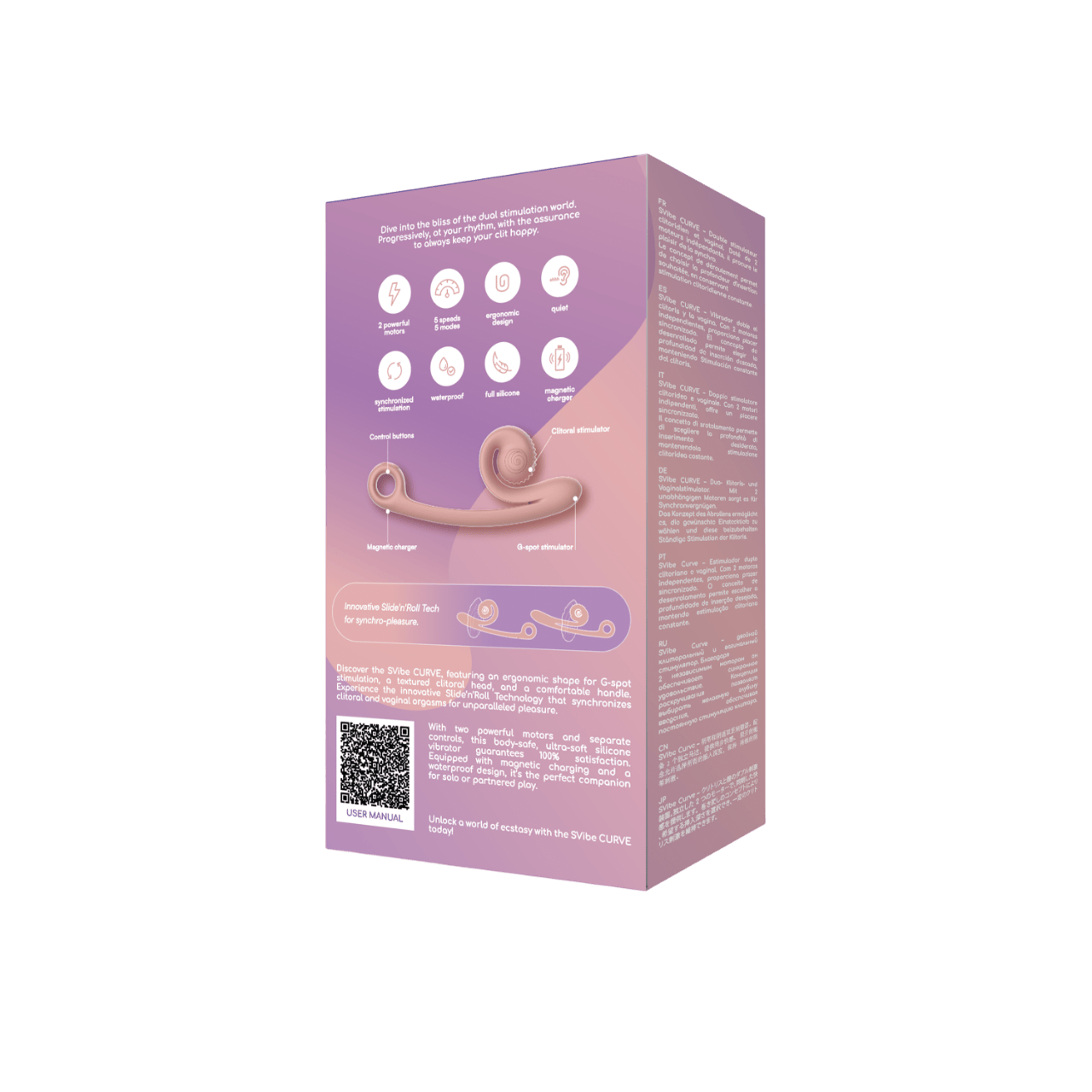 SVibe Vibrator SVibe Curve Snail Dual Stimulator
