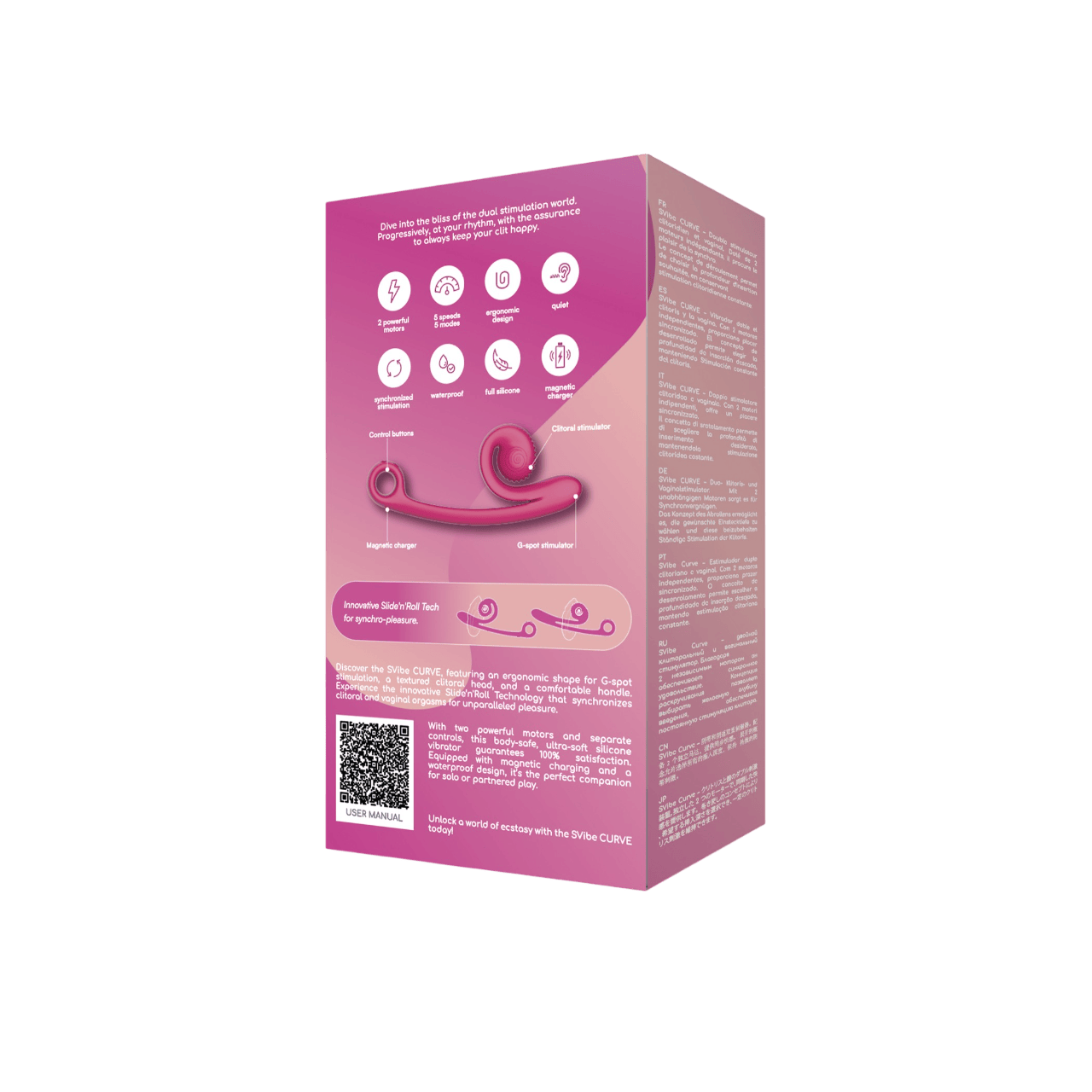 SVibe Vibrator SVibe Curve Snail Dual Stimulator
