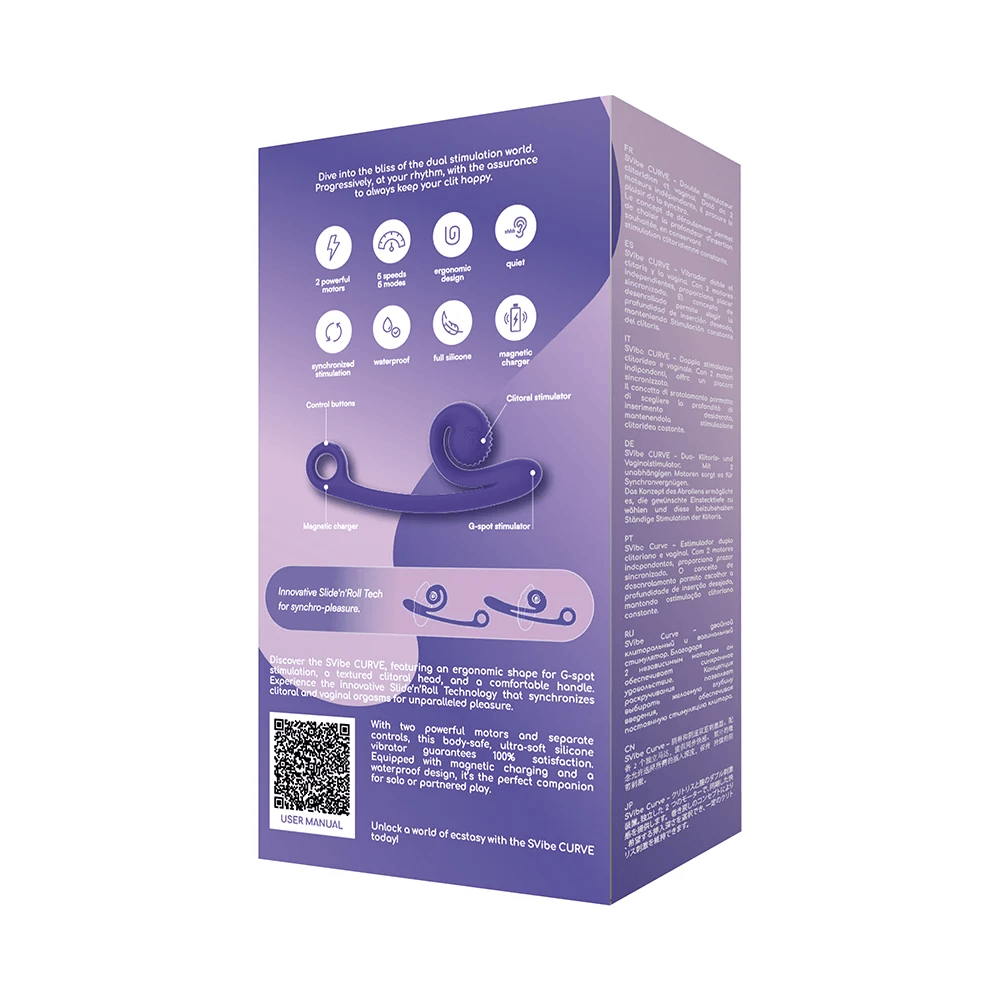 SVibe Vibrator SVibe Curve Snail Dual Stimulator
