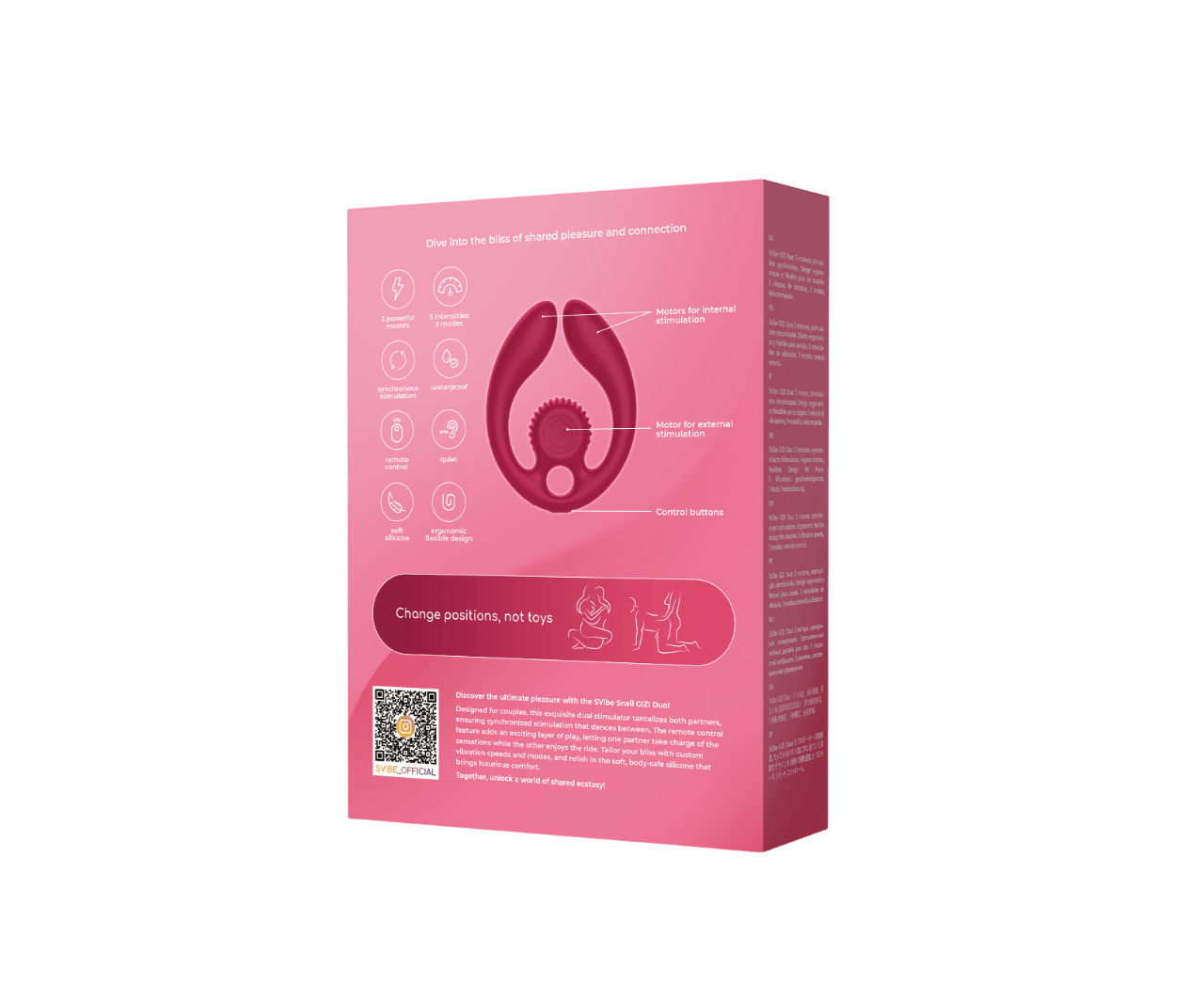 SVibe Vibrator SVibe Gizi Duo Snail Dual Couples Stimulator