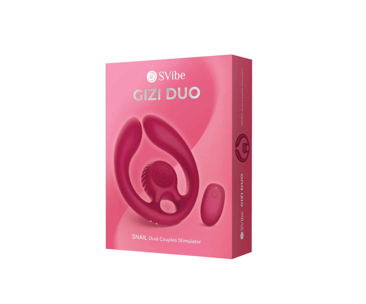 SVibe Vibrator Burgundy SVibe Gizi Duo Snail Dual Couples Stimulator