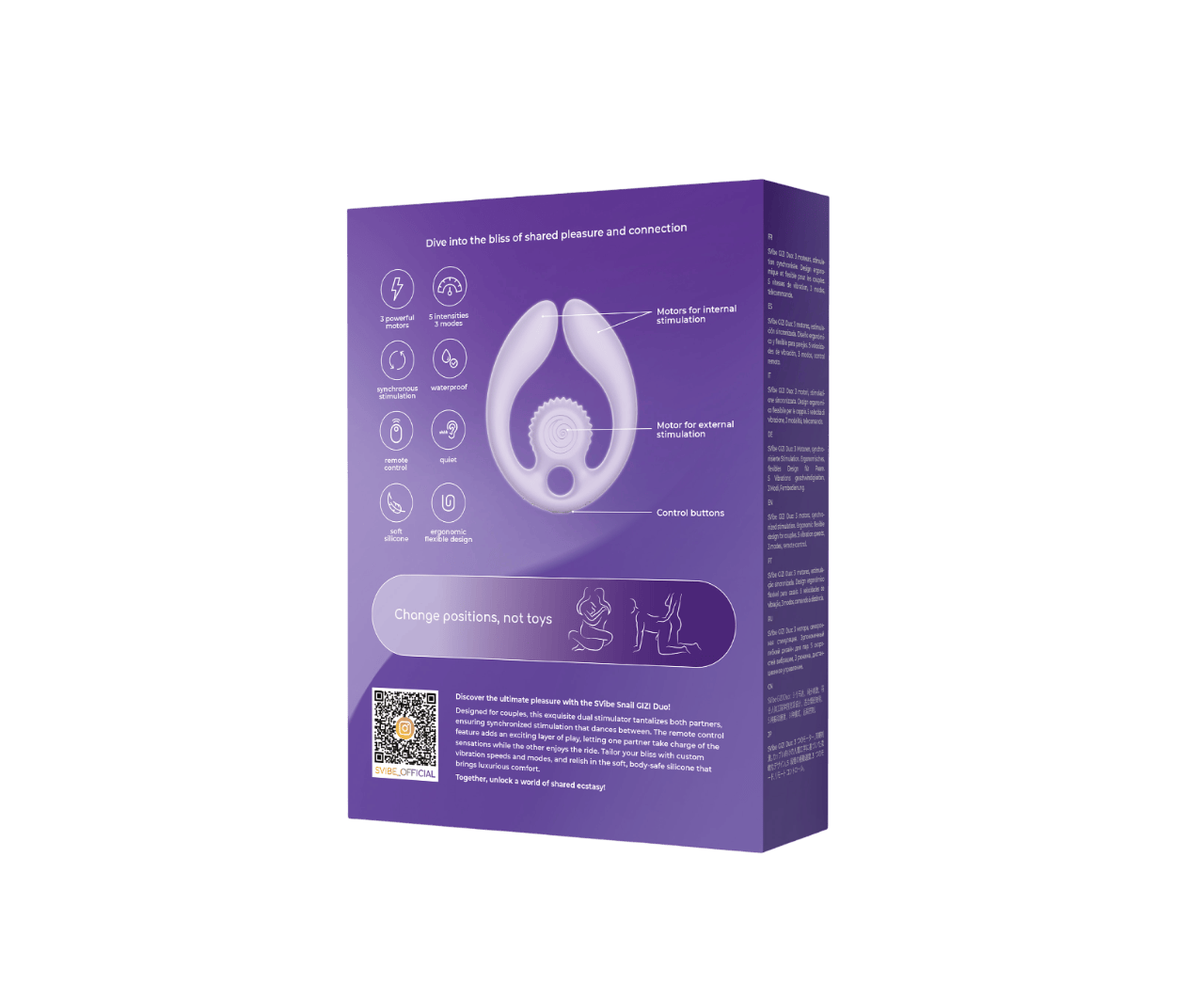 SVibe Vibrator SVibe Gizi Duo Snail Dual Couples Stimulator
