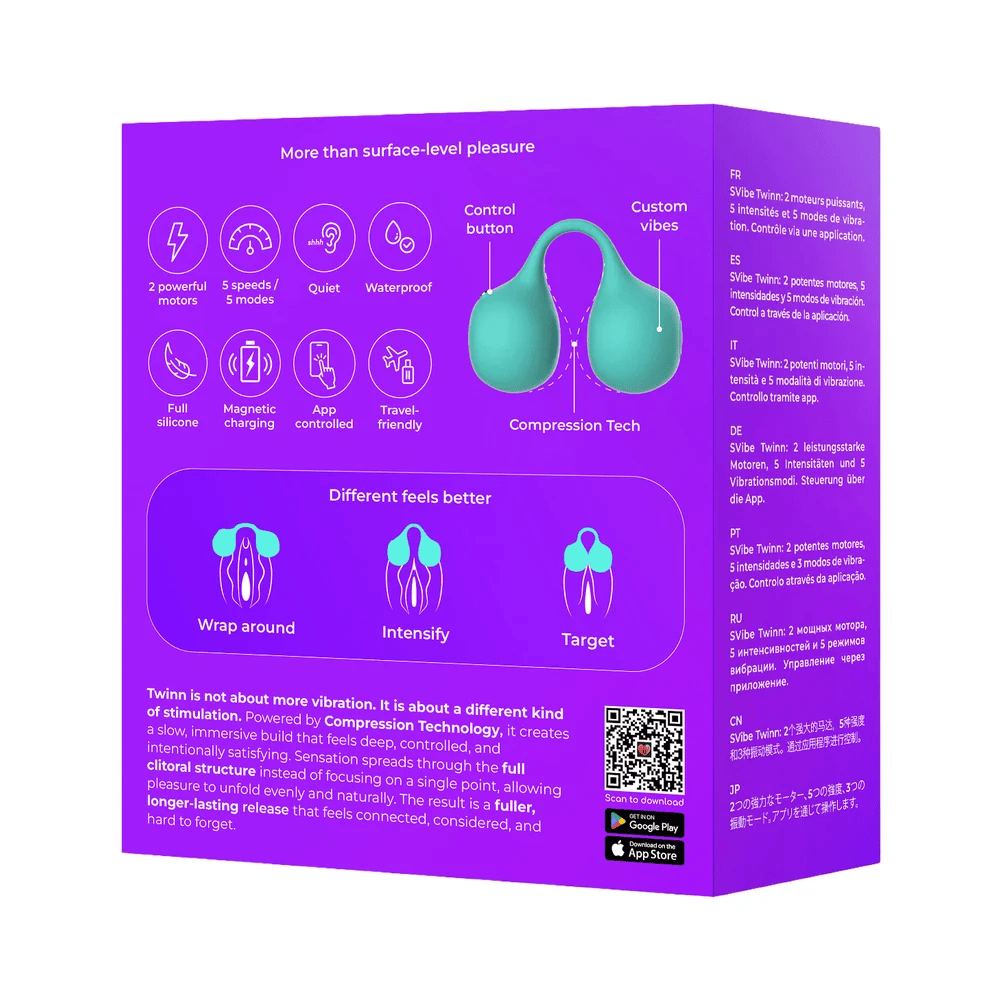 SVibe Vibrator SVibe Snail Twinn Clit Hugging Vibe
