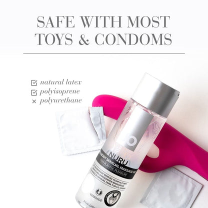 System JO Nuru Massage Gel compatibility information