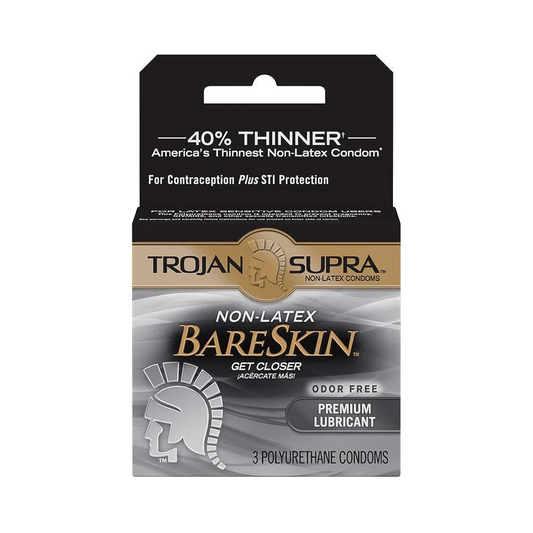Trojan Supra Bareskin Polyurethane Condom - XOXTOYS