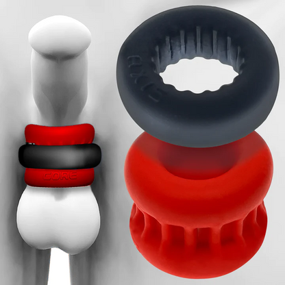 Oxballs Ultracore Ballstretcher with Axis Ring Red Ice - XOXTOYS