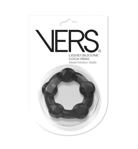 Vers Aftershave Vers Steel Motion Balls Liquid Silicone Cock Ring