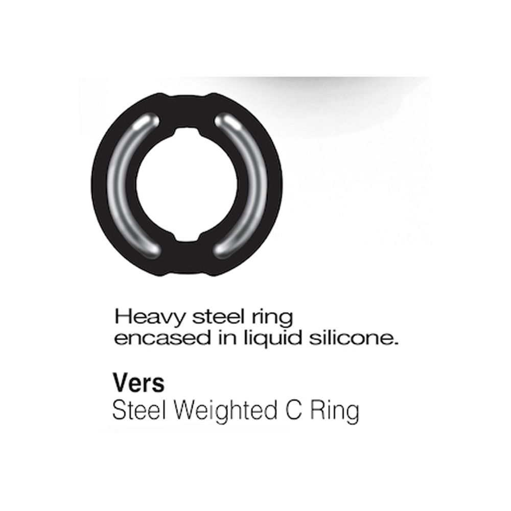 Vers Cock Rings Vers Weighted Steel Core Liquid Silicone Cock Ring