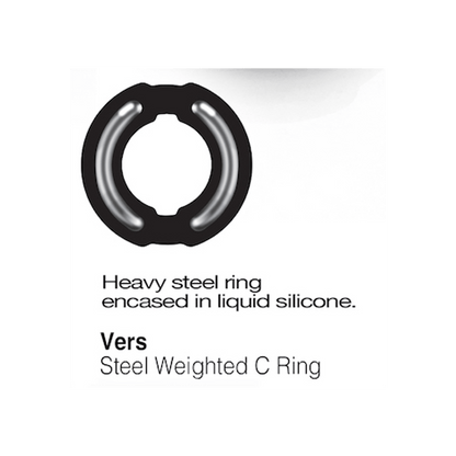 Vers Cock Rings Vers Weighted Steel Core Liquid Silicone Cock Ring