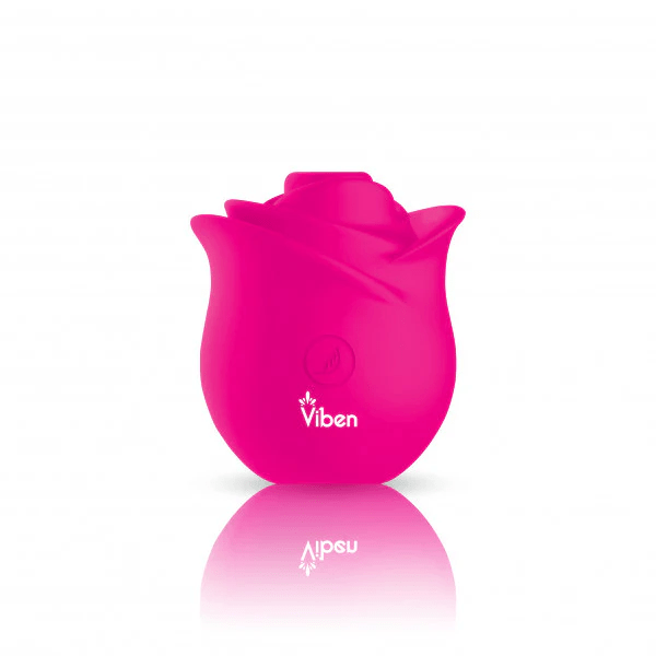 Hot pink Viben Zen Rose clitoral stimulator product image