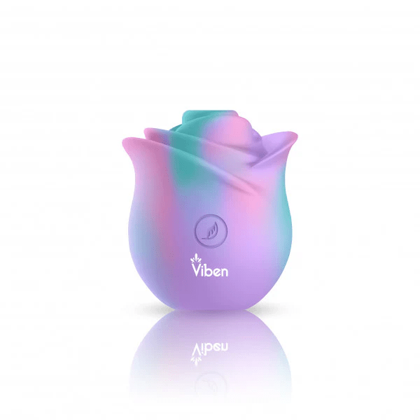 Rainbow Viben Zen Rose clitoral stimulator product image