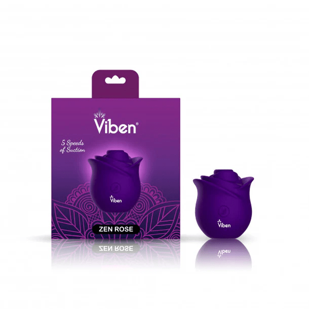 Viben Zen Rose clitoral stimulator in violet