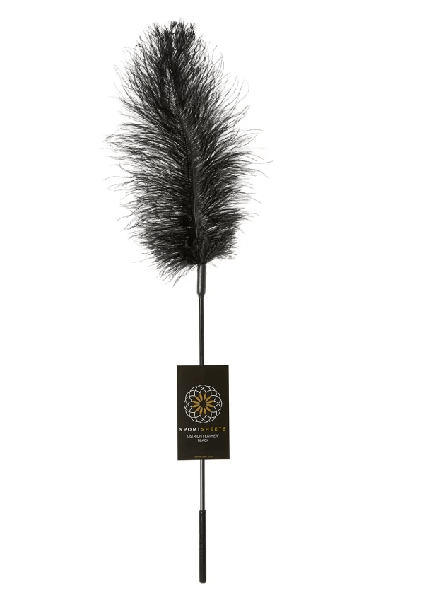 Sportsheets BDSM Black Sportsheets Ostrich Feather Tickler