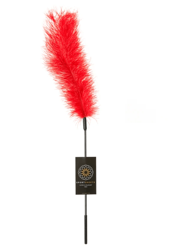 Sportsheets BDSM Red Sportsheets Ostrich Feather Tickler