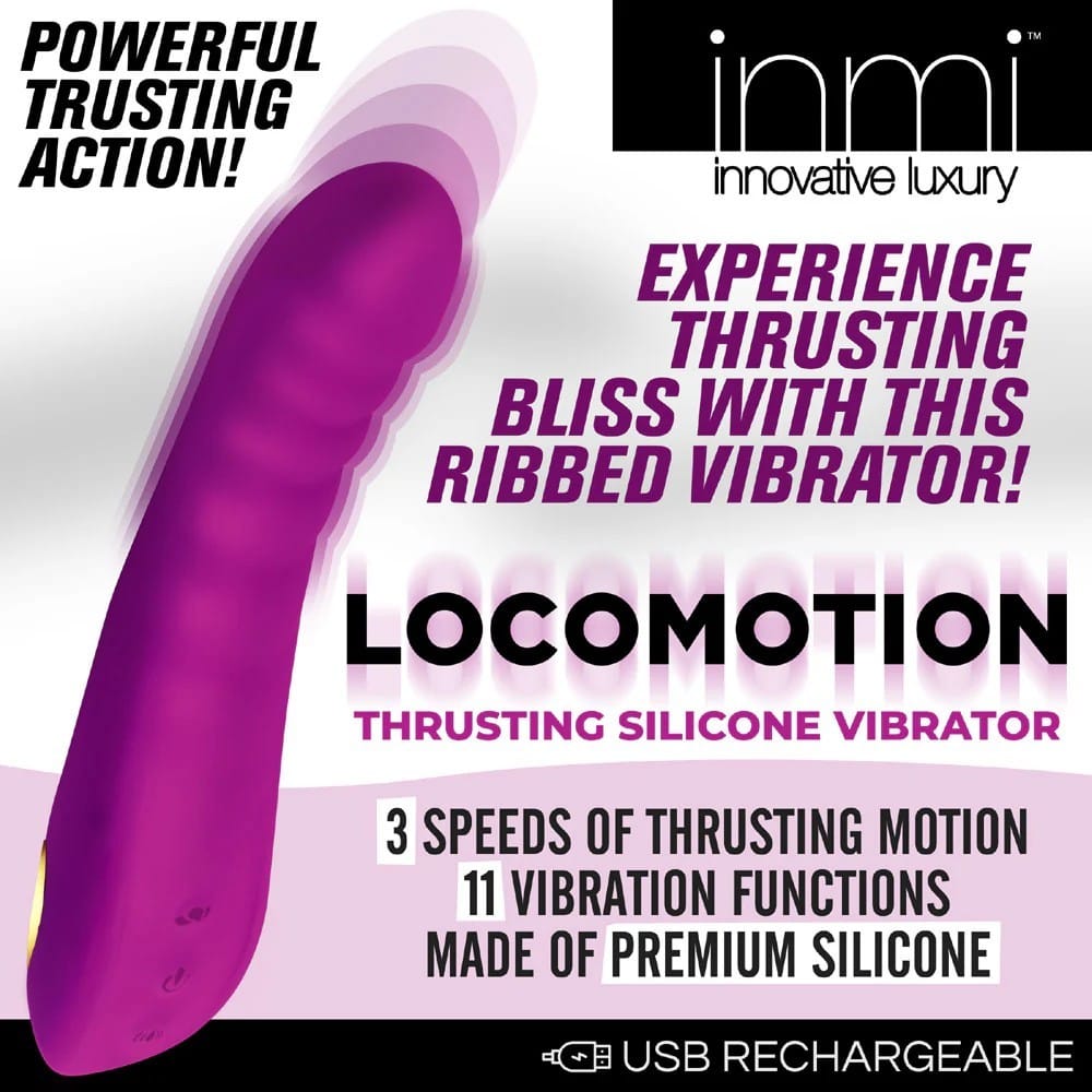 XR Brands Vibrator XR Brands Inmi Locomotion Thrusting Silicone Vibrator