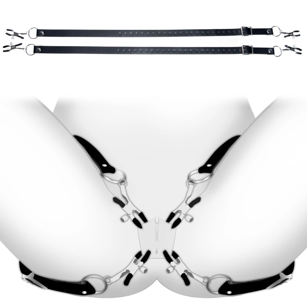 XR Brands BDSM XR Brands Labia Spreader Straps XL