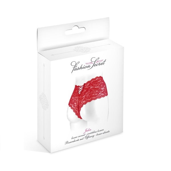 Fashion Secret Julia Crothchless Laced Boxer-lingerie-Fashion Secret-XOXTOYS