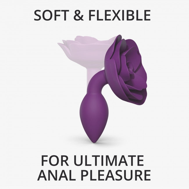 Love to Love Open Roses Small Silicone Butt Plug - XOXTOYS