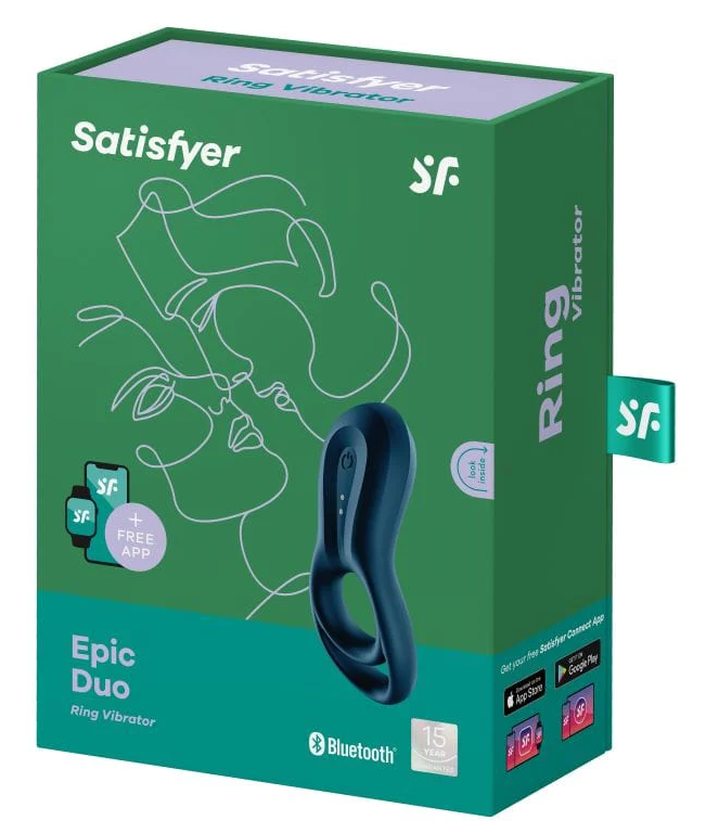 Satisfyer Epic Duo Ring Vibrator - XOXTOYS