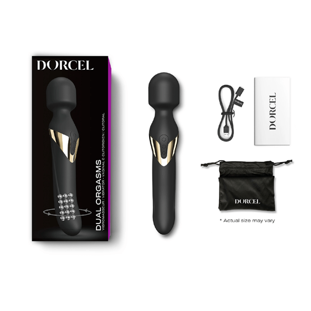 Dorcel Wand Vibrators Dorcel Dual Orgasms Gold Wand Massager