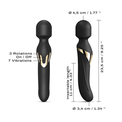 Dorcel Wand Vibrators Dorcel Dual Orgasms Gold Wand Massager