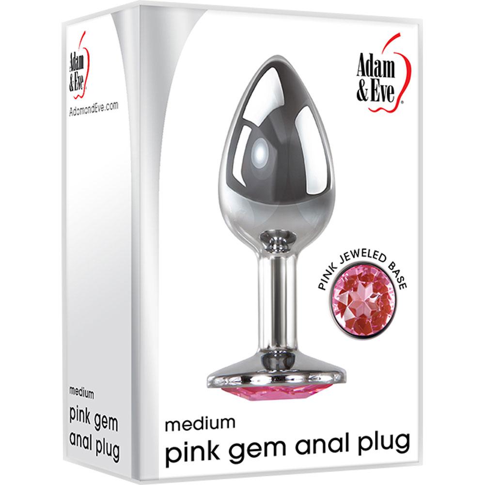 Adam & Eve Pink Gem Anal Plug Medium - XOXTOYS