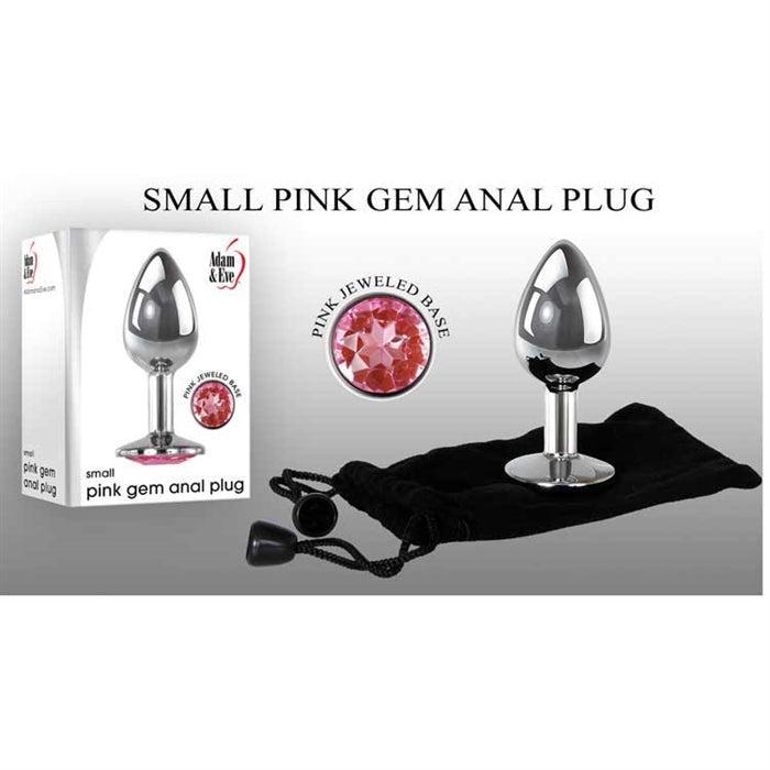 Adam & Eve Pink Gem Anal Plug Small - XOXTOYS