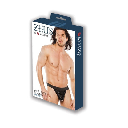 Allure Lingerie Zeus Wet Look Thong One Size - XOXTOYS
