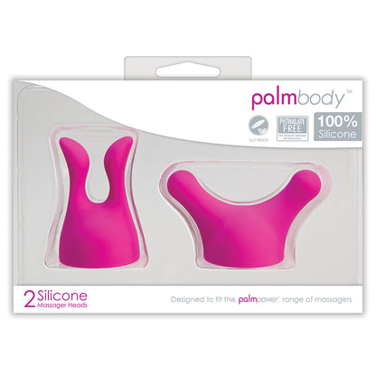 BMS Factory Palm Body Attachments 2 Silicone Heads - XOXTOYS