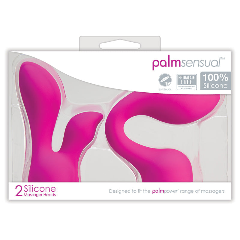 BMS Factory Palm Sensual Attachments 2 Silicone Heads - XOXTOYS