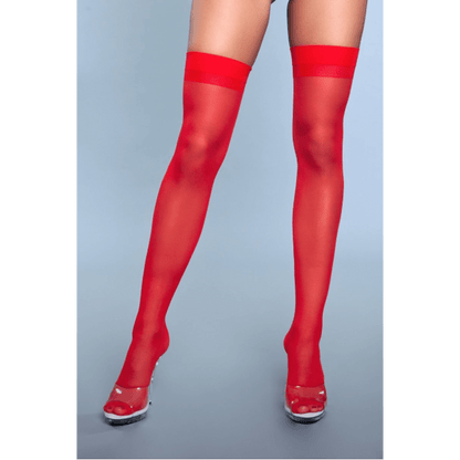 BeWicked Hosiery/Stockings BeWicked Favorite Day Red Thigh Highs