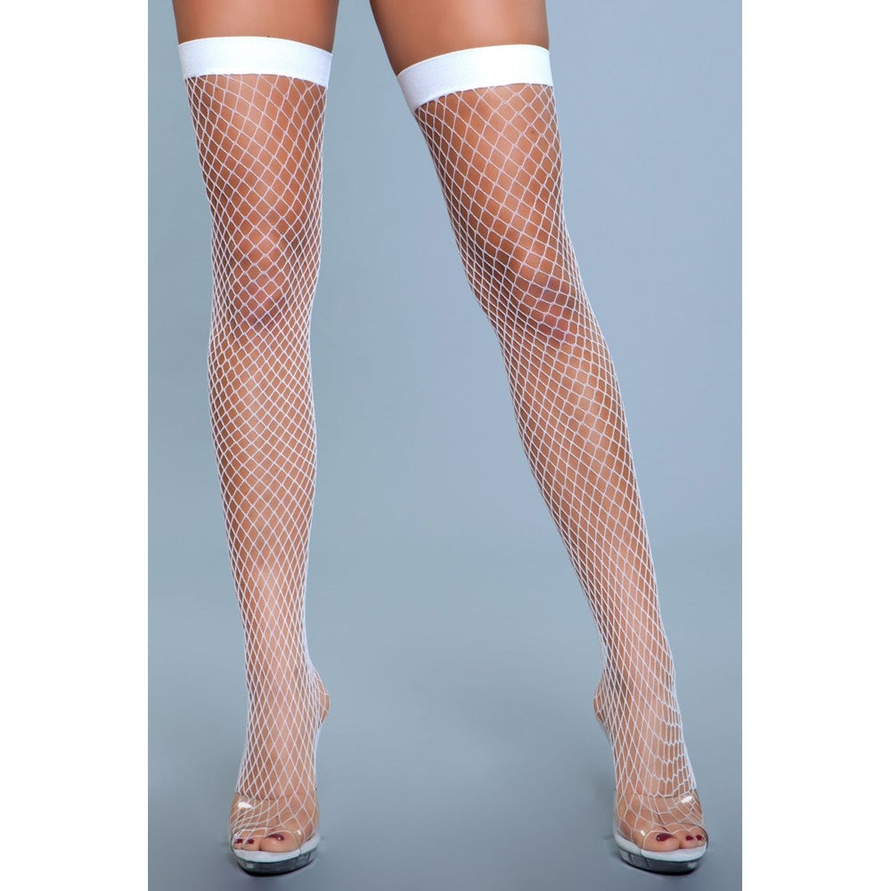 BeWicked Catch Me If You Can White Thigh Highs - XOXTOYS