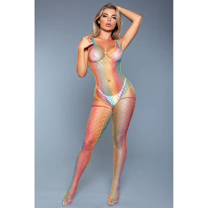 BeWicked Hosiery/Stockings BeWicked Sweet Revenge Rainbow Bodystocking