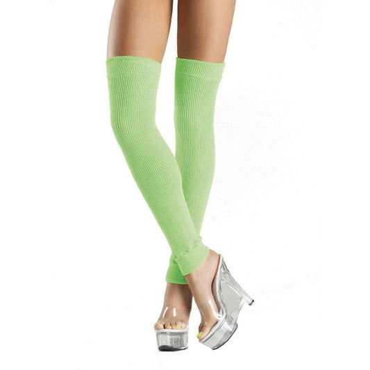 BeWicked Thigh High Neon Green Leg Warmers - XOXTOYS
