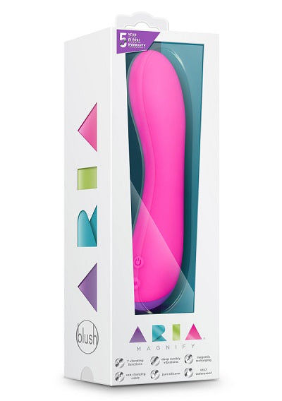 Blush Aria Magnify Vibrator Fuchsia-Vibrators-Blush-XOXTOYS