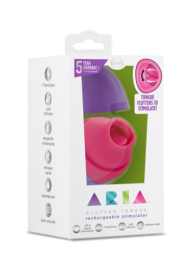 Blush Aria Purple Flutter Tongue-Vibrators-Blush-XOXTOYS