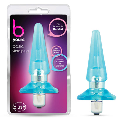 Blush B Yours Blue  Basic Vibra Plug - XOXTOYS