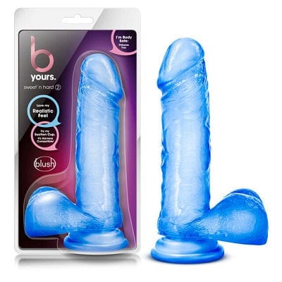 Blush Dildos Blush B Yours Blue Sweet n Hard 2 Dildo