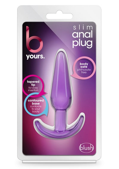 Blush B Yours Purple  Slim Anal Plug - XOXTOYS