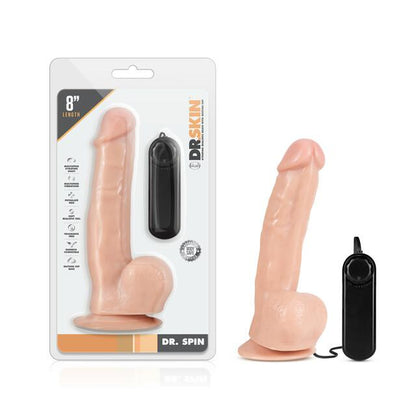 Blush Dr. Skin Dr.Spin 8" Gyrating Realistic Dildo w Suction Cup - XOXTOYS