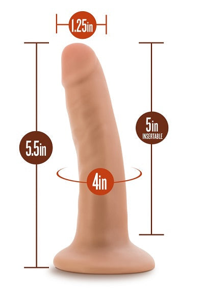 Blush Dr. Skin Vanilla 5.5 Inch Cock With Suction Cup - XOXTOYS