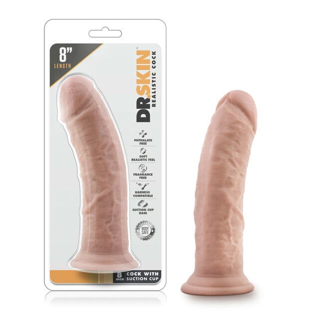 Blush Sex Toys Blush Dr. Skin Vanilla 8 Inch Cock With Suction Cup