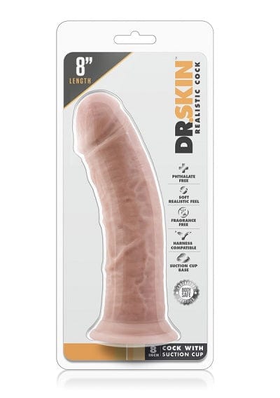 Blush Sex Toys Blush Dr. Skin Vanilla 8 Inch Cock With Suction Cup