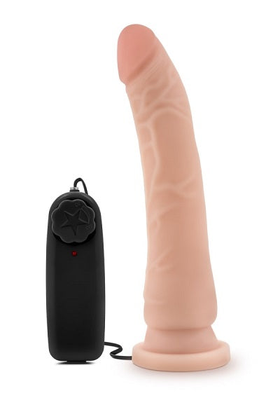 Blush Dr. Skin Vanilla 8.5 Inch Vibrating Realistic Cock w/ Suction Cup - XOXTOYS